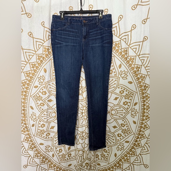 Simply Vera Vera Wang Skinny Jeans Dark Wash Size 10 Regular - Picture 1 of 12